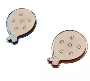 Magnete Palloncino Legno Plexy Pz 12 Bomboniere Fai Da Te Battesimo - Imagen 1 de 3