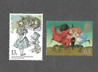 Alice in Wonderland Great Britain 2 stamps mnh