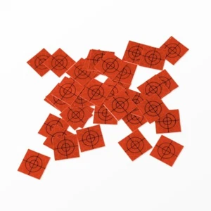 Orange reflektierende Ziele/Etiketten (100 Nr.) - 20 mm x 20 mm !!! Totalstation - Bild 1 von 2