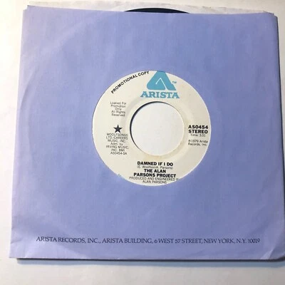 The Alan Parsons project promo Wl  7" 45 record Damned If I Do Stereo & Mono Foto 1 de 4