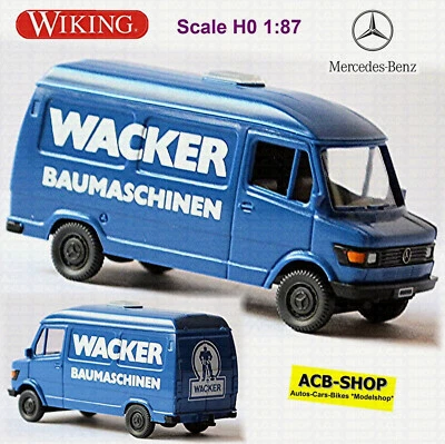 Mercedes Benz T 1 Scatola 207 D Tetto Alto 1977-88 Wacker 1:87 Wiking 280 01 - Immagine 1 di 3