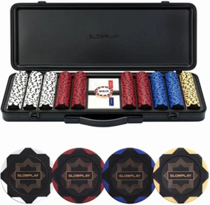 Nash 14 Gramm Ton Poker Chips Set für Texas Hold'em, 300 STCK./500 STCK., leere Chips - Bild 1 von 12