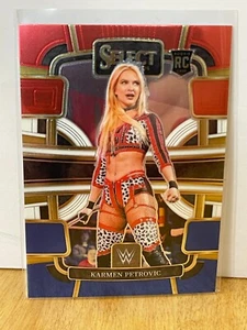 2024 Panini Select WWE KARMEN PETROVIC WWE NXT #8 RED BLUE CONCOURSE ROOKIE CARD - Picture 1 of 2