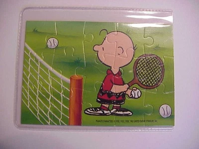 Peanuts beim Tennis von 1993  - Puzzle rechts unten mit BPZ - Bild 1 von 2