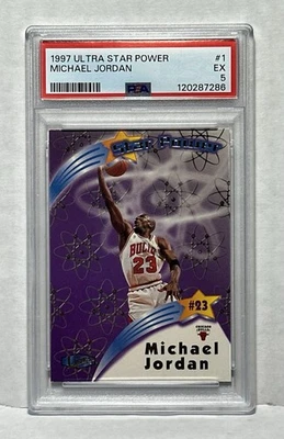1997 Fleer Ultra Star Power #1SP Michael Jordan Chicago Bulls EX PSA 5 - Imagem 1 de 2
