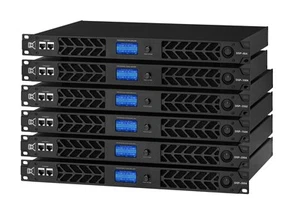 1X CVR Audio DSP-654 BLACK Professional Amplifier 1 Space 650 Watts x 4 at 8-Ohm - Picture 1 of 3