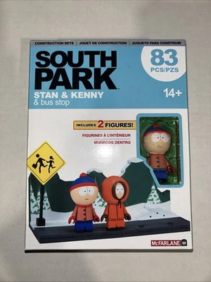 South Park Stan & Kenny & Bus Stop McFarlane Toys 83pcs 2017 FACTORY SEALED BOX - Image 1 of 4