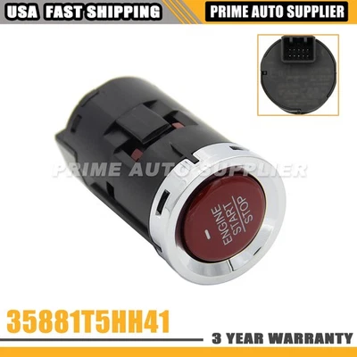 Push Button Switch Keyless Engine Start Stop For 2015-18 Honda Fit 35881T5HH41 Foto 1 de 4