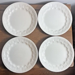 4 + 1 Antique Royal Staffordshire Wilkinson Ironstone Wheat Dinner Plates - Picture 1 of 13