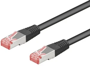 5 câbles réseau CAT 6 S/FTP ; CAT 6-0300 S/FTP PIMF NOIR 3m SB - Photo 1/1