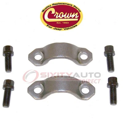 Crown Automotive Front Universal Joint Strap Kit for 1997-2004 Jeep TJ - pu - Image 1 of 4
