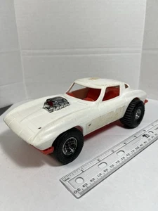 Vintage Processed Plastic Co. Corvette Sting Ray Toy Car 9” Long Made in USA - Picture 1 of 15