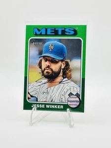2024 Topps Heritage High Number #600 Jesse Winker Green Border Mets - Picture 1 of 2