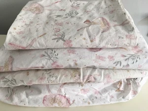 Pottery Barn Kids Twin Ballerina flach & Spannbetttuch, Kissen 100% BIO Baumwolle - Bild 1 von 4