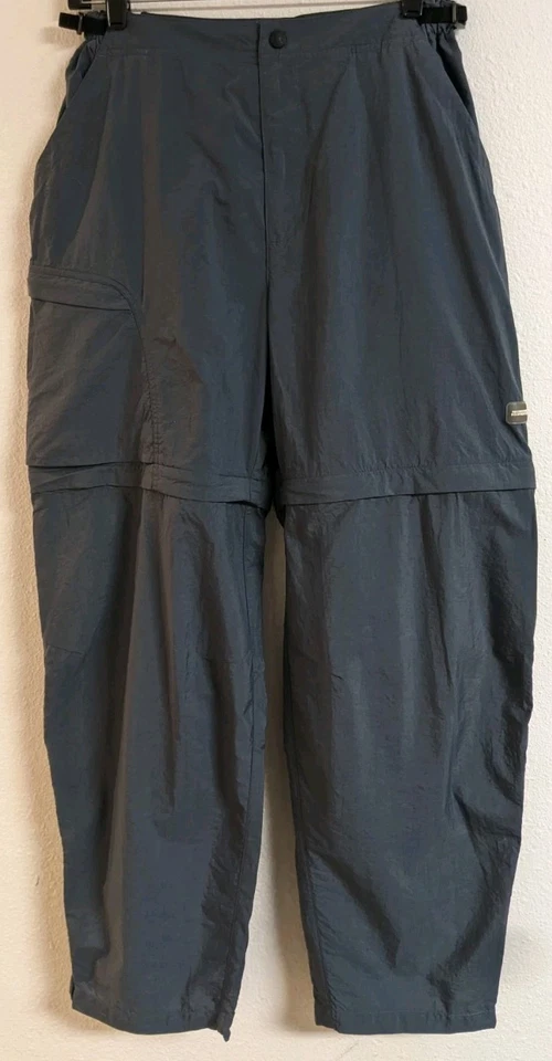 Pantalones convertibles de nailon gris REI para mujer para senderismo al aire libre medianos Foto 1 de 4