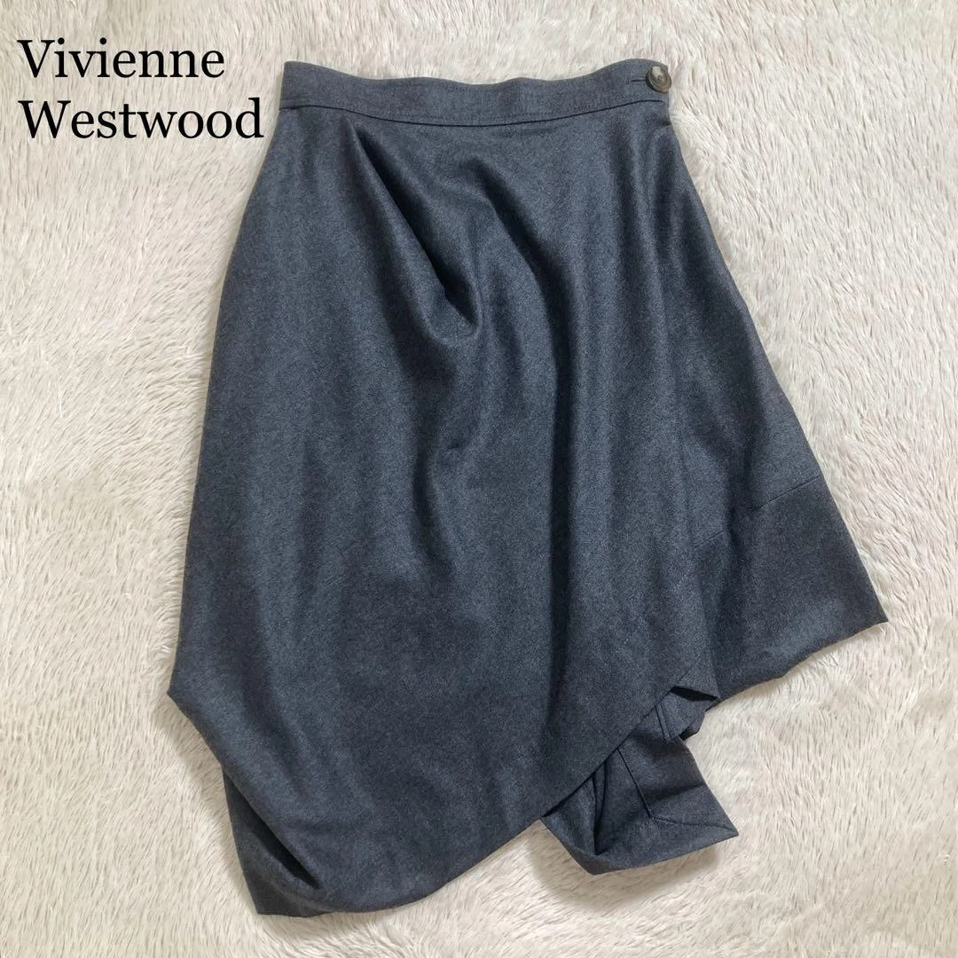 スカート vintage Vivienne Westwood London skirt VIVIENNE WESTWOOD 1994 CAFE SOCIETY - Cul de Londres stripe drape