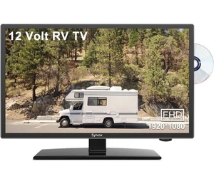Sylvox 12/24 Volt 27 Inch RV TV 1080P Built-in DVD Player Speaker FM Radio - Picture 1 of 12