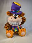 18? Vintage Play By Play Orange Tiger Rainbow Suit Hat Stuffed Animal Plush Toy