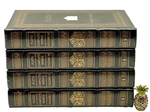 4V Easton Press COMPLETE WORKS OF PLATO Collectors DLX LTD Edition SEALED SCARCE - Picture 1 of 9