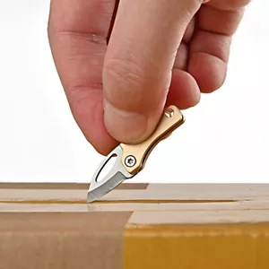 1x Car Accessories Magnetic Folding Knife Package Cutter Survival Tool Keychain - Picture 1 of 12