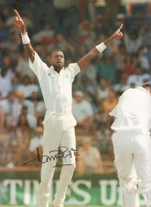 CURTLY AMBROSE - West Indies & Northamptonshire cricketer - SIGNED 12x16" PHOTO. - Picture 1 of 2