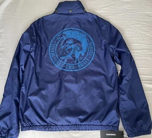 Diesel boy's blue windbreaker Jacket size 12 Y - Picture 1 of 8