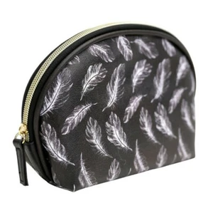 BOLSA DE MAQUILLAJE MONEDERO COSMÉTICO Kit de Supervivencia Día de la Boda Regalo de Novia Negro Blanco  - Imagen 1 de 2