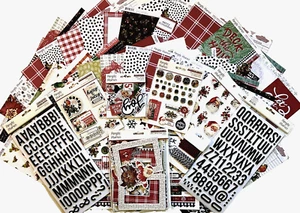 SIMPLE STORIES (VINTAGE DEAR SANTA) Paper & Embellishments- Save 60% - Set A - Picture 1 of 11