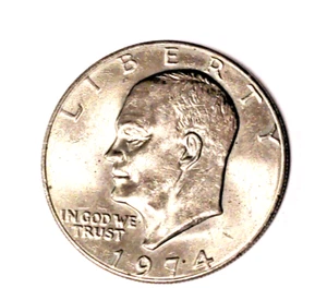 1972 One Dollar Liberty Eisenhower US Münze mit Flying Eagle ohne Münzzeichen - Bild 1 von 3