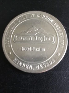 Ficha de casino de $1. Carson Valley Inn, Minden, NV. 1984 - Imagen 1 de 4