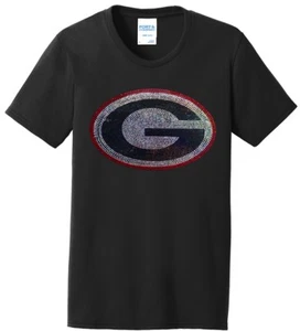 Camiseta Bling Mujer Universidad de Georgia Fútbol Damas Talla S-4XL - Imagen 1 de 1