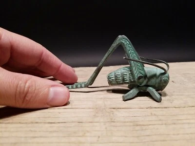 Antique Primitive Vintage Style Solid Brass Fireplace Hearth Cricket - Image 1 of 4