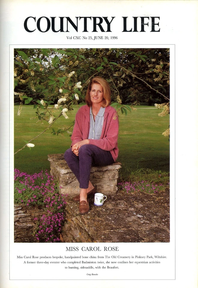 COUNTRY LIFE Magazine 1996 JUN 20 Carol Rose SEATOLLER HOUSE Felley Prior Garden - Image 1 of 1