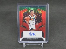 2022-23 PANINI SELECT WENDELL MOORE JR. RED RC AUTO /99 TIMBERWOLVES SL2
