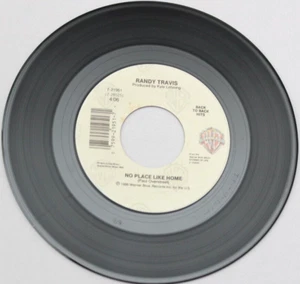 RANDY TRAVIS DIGGIN UP BONES / NO PLACE LIKE HOME 45 7" RECORD (7-21951) - Picture 1 of 2