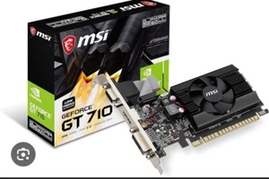 MSI Gaming GeForce GT 710 2GB GDRR3 64-bit HDCP Support DirectX 12 OpenGL - Picture 1 of 7