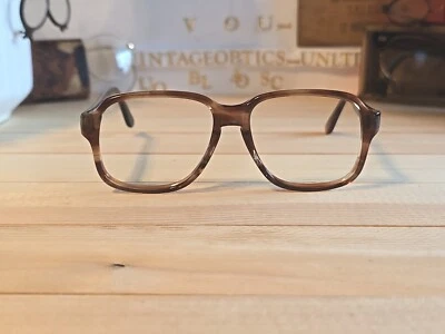 Marco óptico vintage de gafas de aviador con caparazón de tortuga UOC modelo 880 Foto 1 de 4