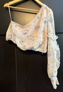 En Saison Damen Kika Floral One Shoulder Bluse Medium Rüschen Feminine Prärie - Bild 1 von 9