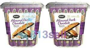 2 Packungen Nonni's Mandel Dunkle Schokolade Biscotti 25 ct 2 Pfund 1,25 Unzen Jede Packung - Bild 1 von 4