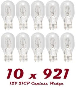 10 x 921 12V 955 KLAR Birnen HIGH LEVEL BREMSSTOPLICHT ohne Kappe HECKBIRNE T15 - Bild 1 von 1
