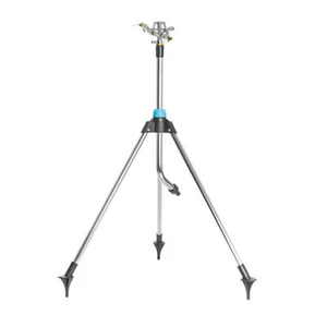 Kreisregner Imulsregner Rasensprenger Pulsationsregner Dreifuß Sprinkler Garten - Imagen 1 de 4