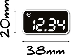 Preisaufkleber Preisschild für Tabakspender Bar Zigaretten - Bild 1 von 9