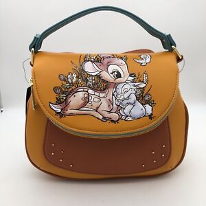 Loungefly Disney Bambi & Thumper Floral Forest Crossbody Bag Purse
