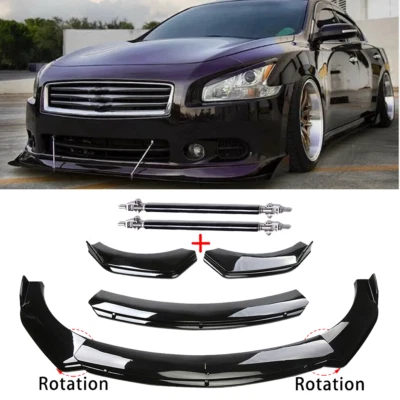 For 09-15 Nissan Maxima ST Front Bumper Lip Part Accessories Splitter Spoiler Foto 1 de 4