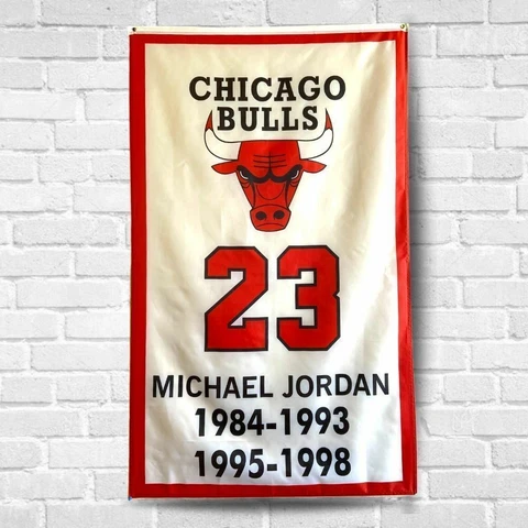 Michael Jordan Chicago Bulls 3x5 ft Flag NBA American Basketball Wall Banner Cover