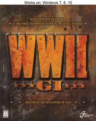 World War II GI PC Game 1999 GT Interactive WWII 2 - Image 1 of 2