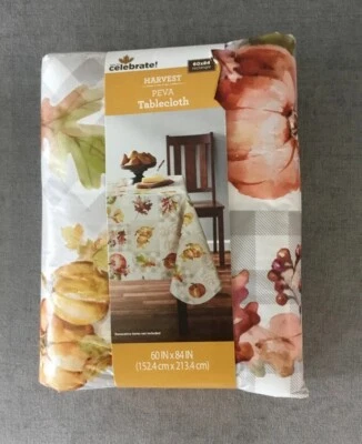 Mantel de vinilo PEVA Way To Celebrate Harvest retazos botánicos 60x84 Foto 1 de 3