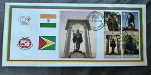Guyana 150th Anniversary of Mahatma Gandhi First Day Cover RARE 100 Pcs Issued - Picture 1 of 1
