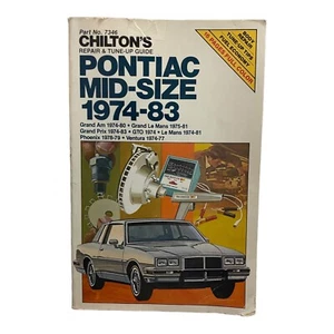 1974-83 CHILTON PONTIAC MID SIZE SERVICE REPAIR SHOP GUIDE MANUAL BOOK - Picture 1 of 5
