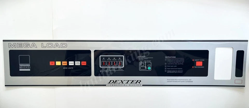 9412-094-002 ПАСПОРТНАЯ ТАБЛИЧКА ДЛЯ СТИРАЛЬНОЙ МАШИНЫ DEXTER T900 - Изображение 1 из 1